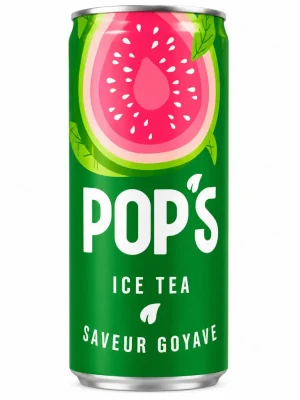 Pop's Ice Tea Guava Can 330ml