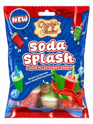 Candy Paradise Soda Splash Liquid Filled Gummy Candy 79g