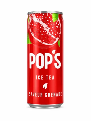 Pop's Ice Tea Pomegranate Can 330ml