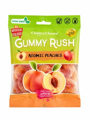 Gummy Rush Atomic Peaches 90g