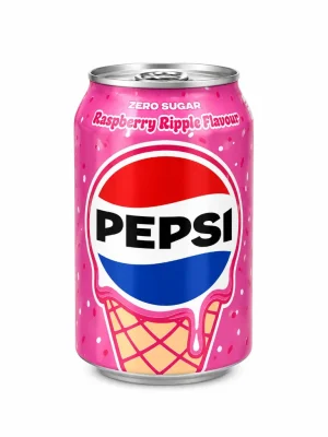 Pepsi Zero Sugar Raspberry Ripple 330ml