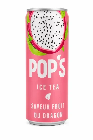 Pop's Ice Tea Dragon Fruit Can 330ml