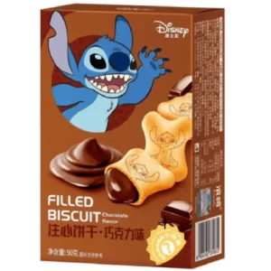 Disney Stitch Filled Biscuit Chocolat Flavor 50g