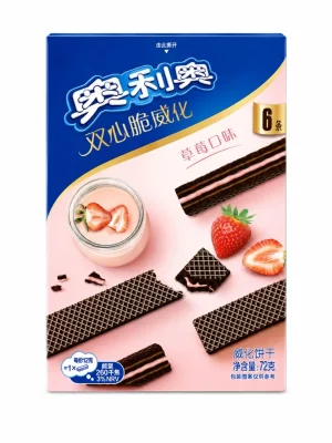 Oreo Wafer Biscuits Strawberry Flavoured 72g