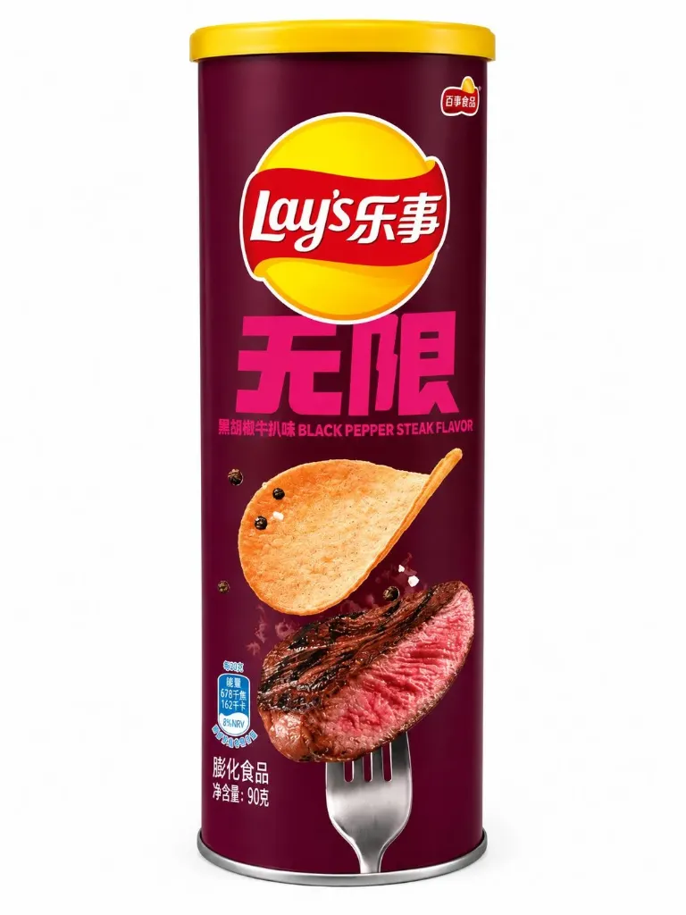 Lay's Black Pepper Rib Eye Steak Flavor 90g