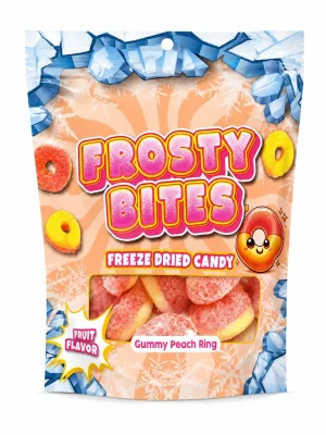 Frosty Bites Peach Ring Freeze Dried Candy 50g