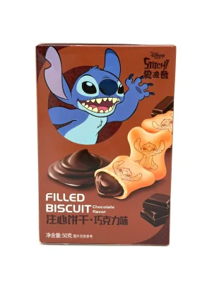 Disney Stitch Filled Biscuit Chocolat Flavor 50g