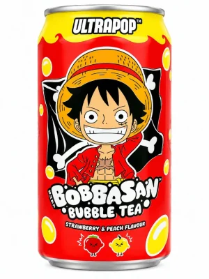 Luffy Bubble Tea Peach & Strawberry 320ml
